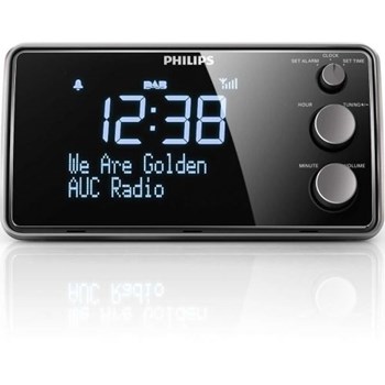 Radio cu ceas Philips AJB3552/12 FM Dab+ afisaj mare acord digital senzor lumina 1.5W 220V Negru ajb3552/12