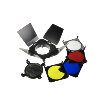 Fancier A-210 - set voleti/grid/filtre pentru blituri studio