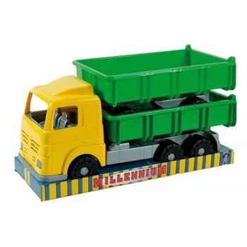 Camion plastic cu remorca