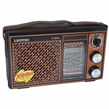 Radio portabil 3W, 11 benzi FM/MW/SW1-9, stil vintage, Leotec