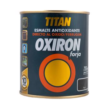 Email metal Titan Oxiron, fier forjat, negru, interior/exterior/, 0,75 l