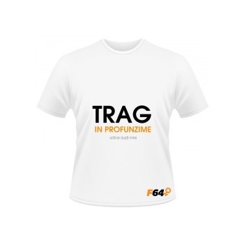 Tricou Trag in Profunzime Alb - L