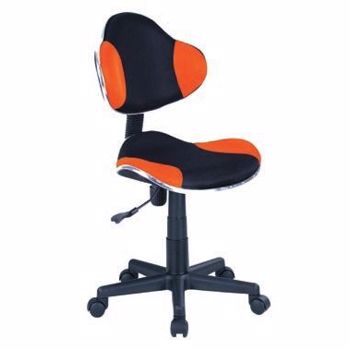 Scaun de birou copii portocaliu/negru Q-G2