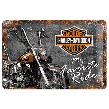 PLACA 20x30 HARLEY-DAVIDSON FAVOURITE RI