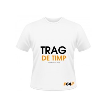 Tricou alb - Trag de Timp - S