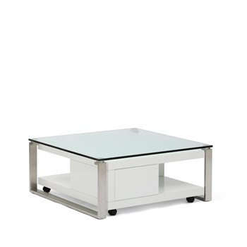Masa Biscotto Top Glass, L100xl100xh42 cm