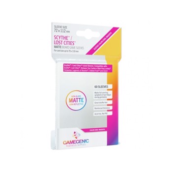 Sleeve-uri Gamegenic Matte Scythe and/or Lost Cities 72 x 112 mm Clear (60 Bucati)