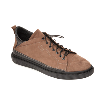 Pantofi OTTER gri, M5746, din nabuc