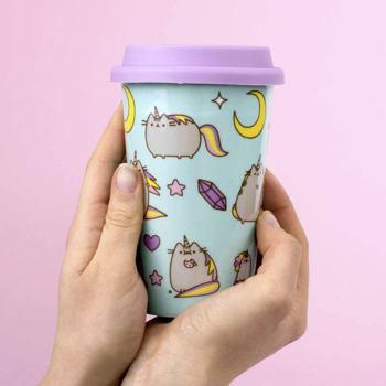 Cana de voiaj - Pusheen Unicorn-Pattern
