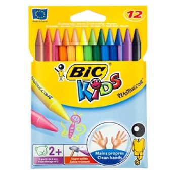 Creioane cerate,12b/set,Bic Plastidecor