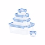 Caserola Clip&Close, Plastic, 5 bucati, 0.15-3.7L