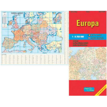 Harta feroviara - Europa + harta politica