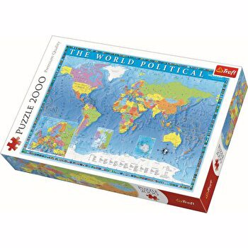Puzzle Trefl Harta politica a lumii, 2000 piese