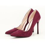 PANTOFI BORDO DECUPATI ANISTON k646 wine-40