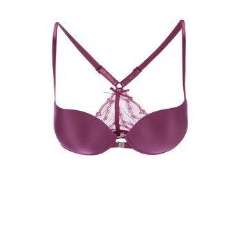 Sutien roz inchis cu push-up Lisca Sparkle