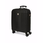Troler ABS 55 cm 4 roti Roll Road India negru