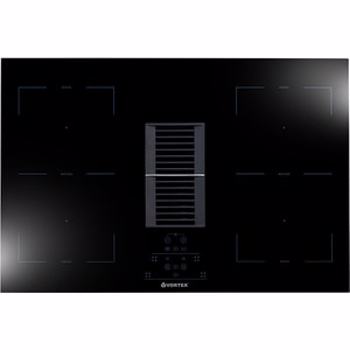 Plita incorporabila VORTEX VPI77DBG01G, Inductie, 4 arzatoare, Touch control, Functie hota, negru