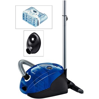 Bosch Aspirator cu sac & fara sac BSGL3B2208, 4 l, Tub metalic telescopic, 650 W, Filtru PureAir, Albastru