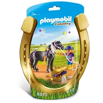Playmobil Country, Ingrijitor si ponei cu stelute