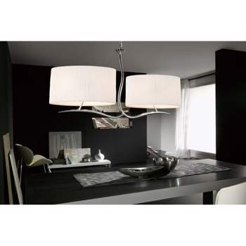 Lustra Mantra M1130 Eve Pendant 4 Light White Shade