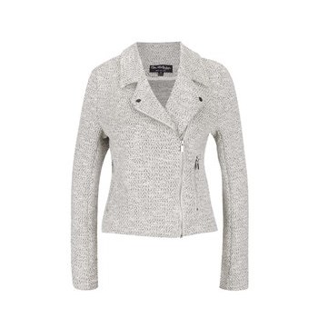Jacheta subtire gri deschis Miss Selfridge cu model discret