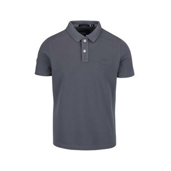 Tricou polo gri Superdry din bumbac