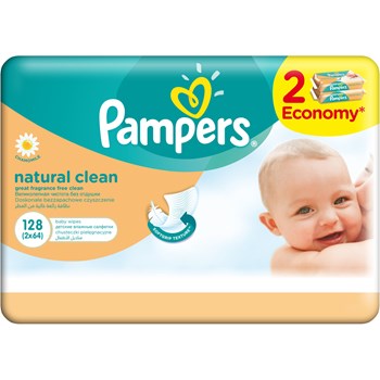 Servetele umede Pampers Natural Clean Duo 2 x 64 buc 81448786