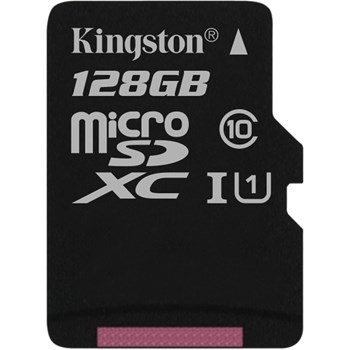 Card de memorie Kingston microSDXC Canvas Select 80R 128GB Clasa 10 UHS-I U1 80 Mbs