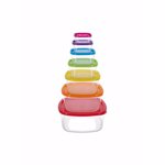 Set caserole patrate cu capac Vanora Home Joy, 7 piese