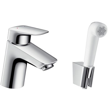 Baterie lavoar Hansgrohe Logis cu dus tip bideu pentru igiena intima, fara ventil