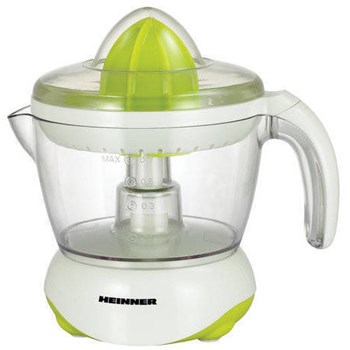 Storcator de citrice Heinner Citrus, 25 W, 0.7 l, 1 Viteza, Doua conuri, Alb/Verde
