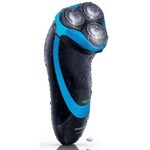 Aparat de ras AquaTouch Philips AT75016 acumulator 3 capete negrualbastru at750/16