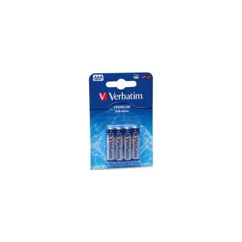 Baterii alcaline AAA Verbatim, 4 buc