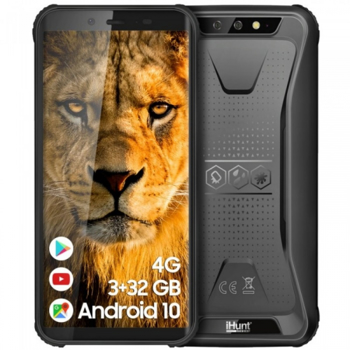 Telefon mobil iHunt S60 Discovery Plus 2021, 4G, IPS 5.5 , 3GB RAM, 32GB ROM, Android 10, MTK6739 QuadCore, NFC, 4400mAh, Dual SIM, Negru