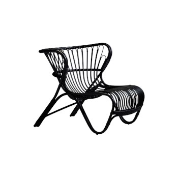 Fotoliu din rattan Fox Black