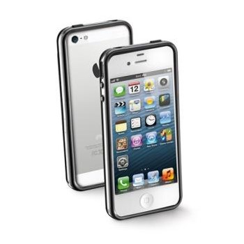Carcasa dura iPhone 5, margine cauciucata antisoc, Black