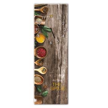 Ceas de perete Styler Glassclock Spice, 20 x 60 cm
