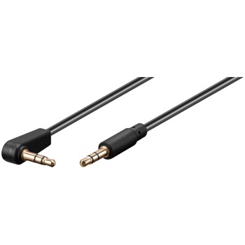Cablu Audio Jack Stereo 3.5mm Tata - 3.5mm Tata 90grade 1m Goobay