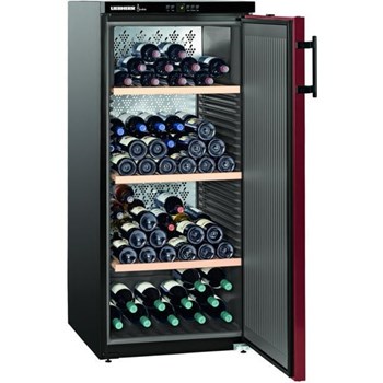 Vitrina pentru vinuri Liebherr Vinothek WKr 3211, 164 Sticle, Clasa E (Negru)