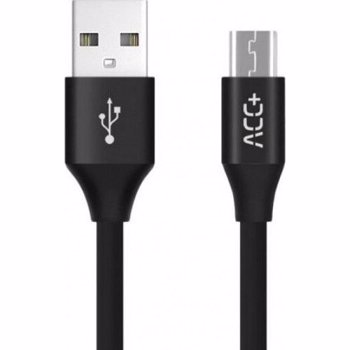 Maxcom ACC+ - Micro USB, lungime 1 m, Negru