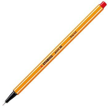Liner Stabilo Point 88,0.4mm,rosu