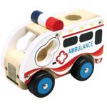 Masinuta Ambulanta din Lemn
