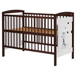 Patut copii din lemn Karly Girafa 120x60 cm venghe