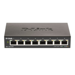Switch cu 8 porturi D-Link DGS-1100-08V2, 16 Gbps, 11.9 Mpps, 4.000 MAC, cu management