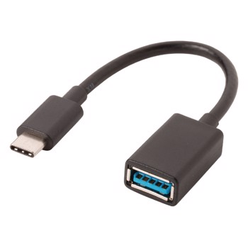Adaptor Cablu USB 2.0 USB A Tata - USB A Mama 0.20 M Negru