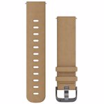 Curea smartwatch Garmin QuickFit din Piele 22mm Beige