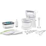 Mixer cu bol Bosch MFQ364V6, 450 W, 3 l, 5 viteze + Turbo, Alb