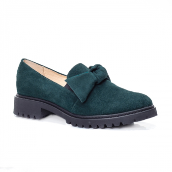 Pantofi dama casual piele naturala verzi Orme
