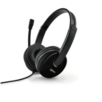 Casti over the ear Qilive Q8161 cu microfon si 2 mufe jack 3.5mm