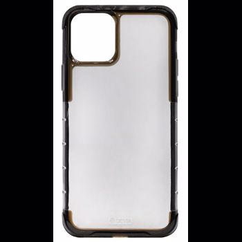 Protectie Spate Devia Defender 2 DVDF2XIPBK pentru iPhone 11 Pro (Semi-transparent/Negru)